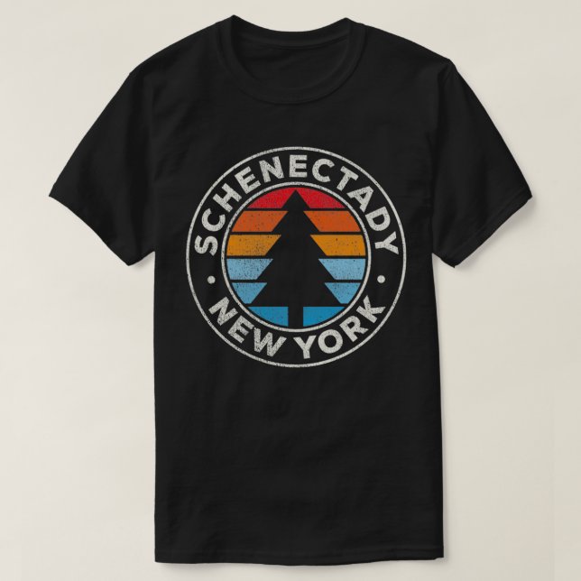 Camiseta Schenectady New York NY Retro gráfico de época 70  (Diseño del anverso)