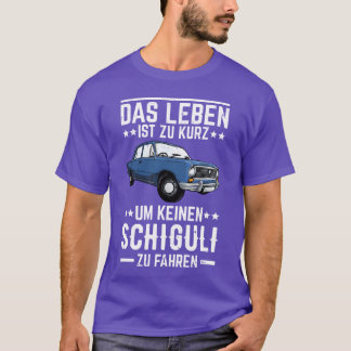 Camiseta Schiguli Lada Rusia coche divertido dicho chica vi