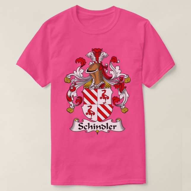 Camiseta Schindler Coat of Arms Family Crest  (Diseño del anverso)