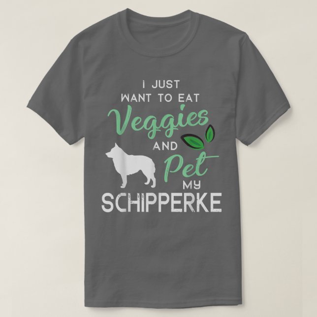Camiseta Schipperke Funny Perro Vegan Perro Perro Dueño Xma (Diseño del anverso)