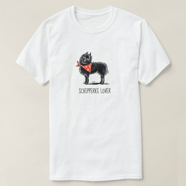 Camiseta Schipperke Lover Sailboat Scarf (Diseño del anverso)