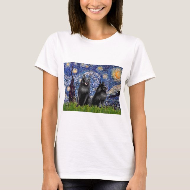 Camiseta Schipperkees (dos,5&amp;6) - Noche estrellada (Anverso)