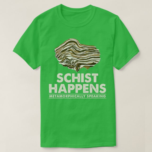 Camiseta Schist Happens Rock Collector (Diseño del anverso)