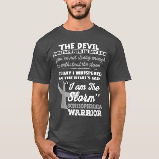 Camiseta Schizophrenia Warrior Shirt I Am The Storm Ribbon 