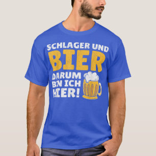 Camiseta Schlager und Bier um ich hier Festival de Música P
