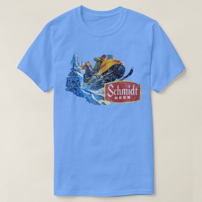 Camiseta Schmidt Beer Snowmobile (Diseño del anverso)