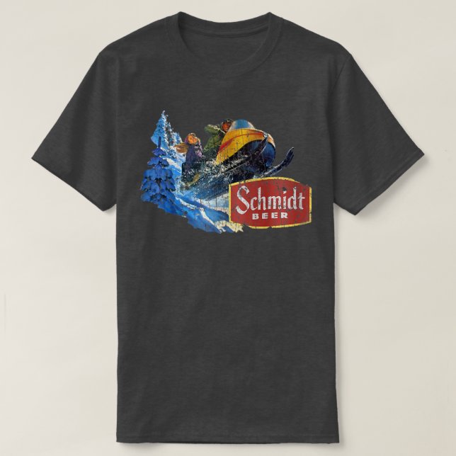 Camiseta Schmidt Beer Snowmobile (Diseño del anverso)