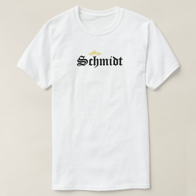 Camiseta Schmidt santo (Diseño del anverso)
