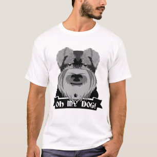Camiseta Schnauzer blanco y negro Oh mi perro