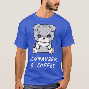 Camiseta Schnauzer & Coffee Cute Kawaii Anime Perro Lover