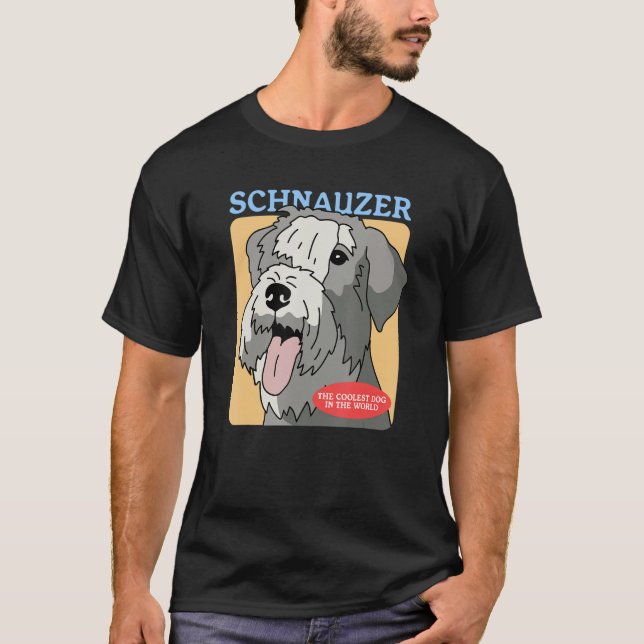 Camiseta Schnauzer Coolest Dog Schnauzers Dog Owner Schnauz (Anverso)
