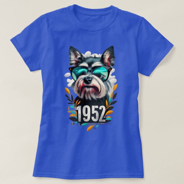 Camiseta Schnauzer de 1952 (Diseño del anverso)