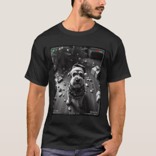 Camiseta Schnauzer de Navidad Captado por la Cámara
