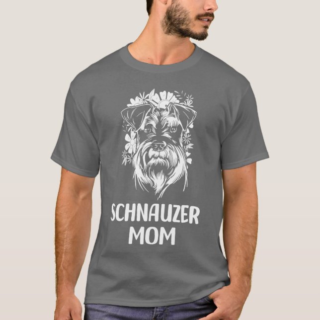 Camiseta Schnauzer dog Perro raza perro amante de los perro (Anverso)
