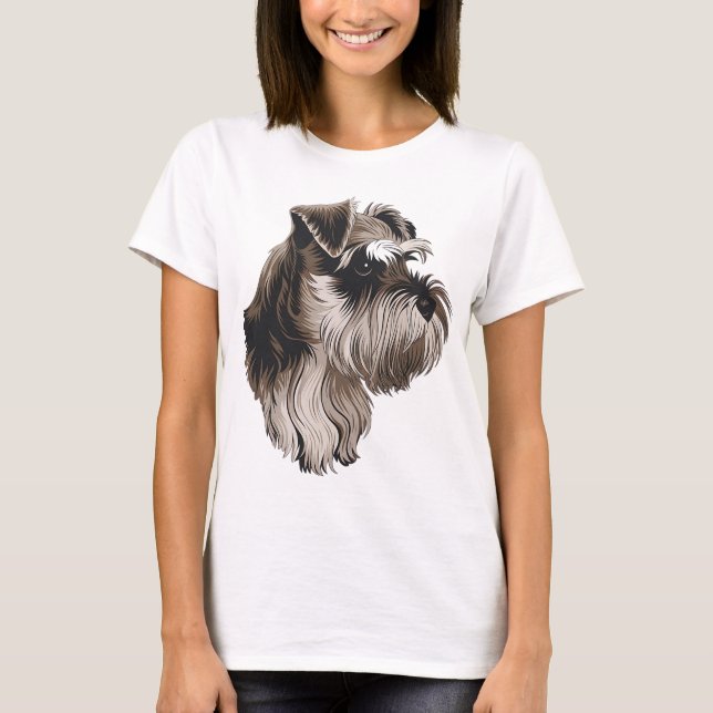 Camiseta schnauzer en miniatura (Anverso)