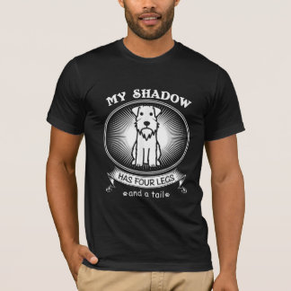 Camiseta Schnauzer en miniatura es mi perro es mi sombra có