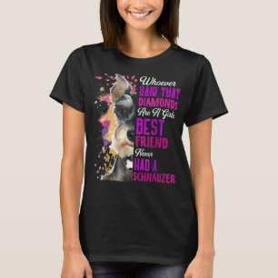 Camiseta Schnauzer Es Un Chica Mejor Amigo De Las Madres Pe