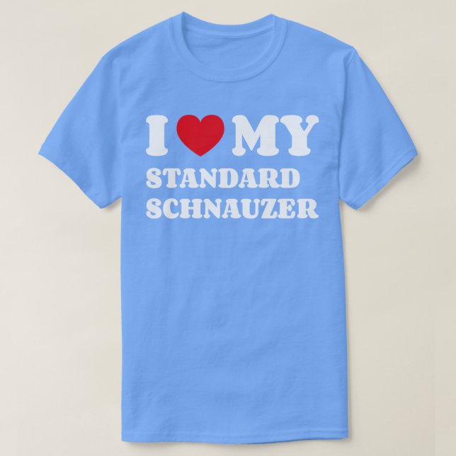 Camiseta Schnauzer estándar 2 (Diseño del anverso)