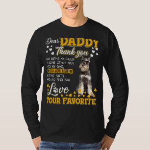 Camiseta Schnauzer Estimado Papi Gracias Por Ser Mi Papi