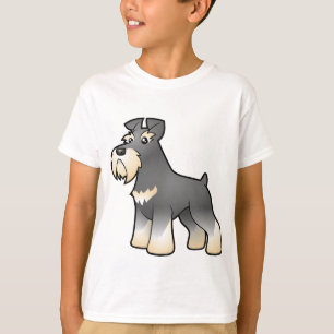 Camiseta Schnauzer gigante/estándar/miniatura del dibujo