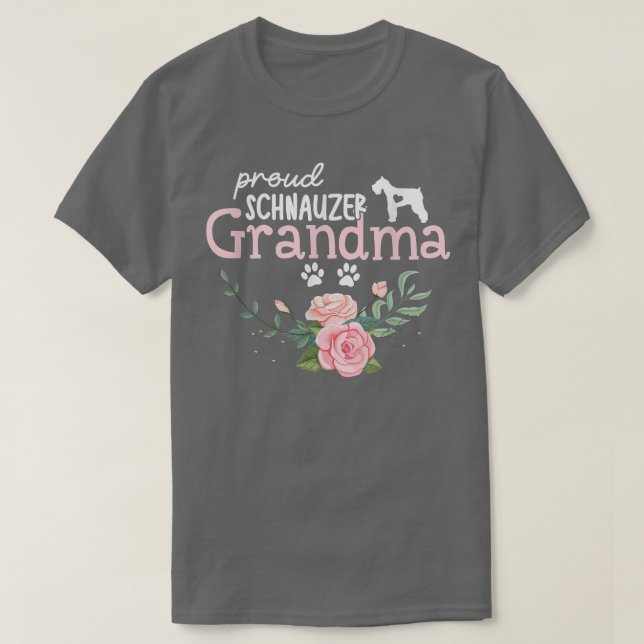 Camiseta Schnauzer Grandma Dog Gifts Mimi Dog Mom Lover Mot (Diseño del anverso)