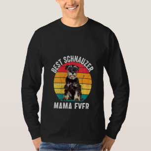 Camiseta Schnauzer Mama Mini Ministra Schnauzer Mom