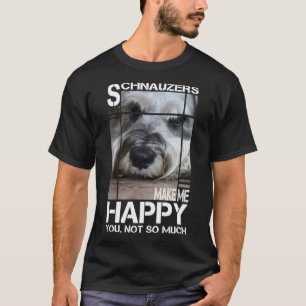 Camiseta Schnauzer me hace feliz no tanto
