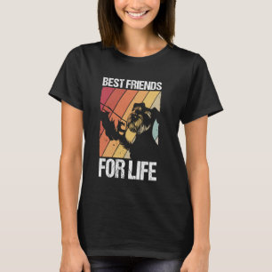 Camiseta Schnauzer mejores amigos para toda la vida