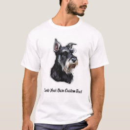 Camiseta Schnauzer Miniatura Crea Tu Propio Texto Personali