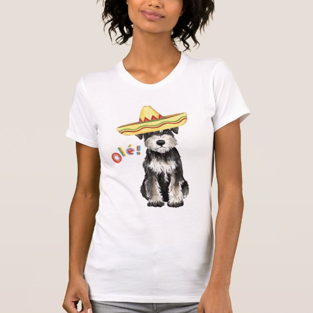 Camiseta Schnauzer miniatura de la fiesta (Anverso)