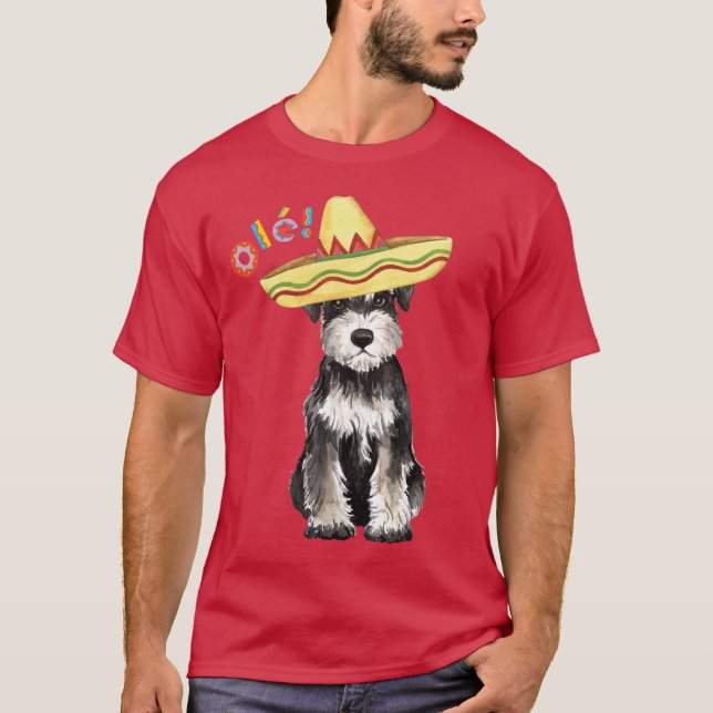 Camiseta Schnauzer miniatura de la fiesta (Anverso)