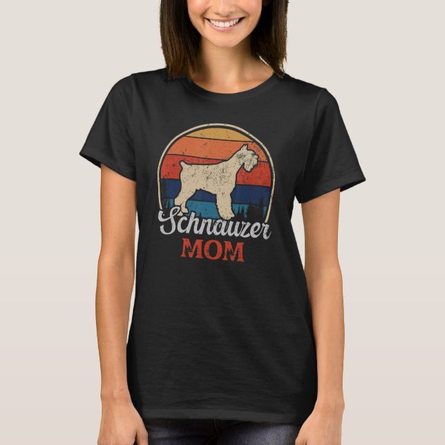 Camiseta Schnauzer Mom (Anverso)