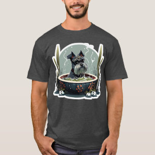 Camiseta Schnauzer Noodle Hot Tub Schnauzer Series