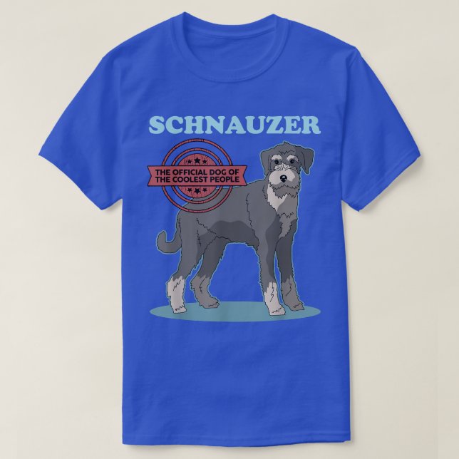 Camiseta Schnauzer Perro Del Perro Perro Más Coolado Schnau (Diseño del anverso)