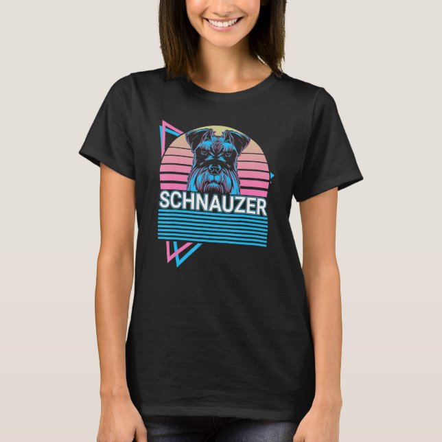 Camiseta Schnauzer Retro (Anverso)