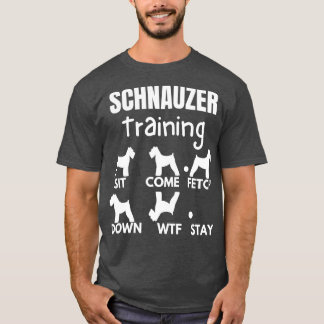 Camiseta Schnauzer Training Schnauzer Dog Tricks