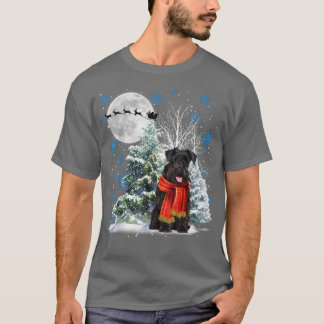Camiseta Schnauzer Under Moonlight Navidades De Nieve Pajam