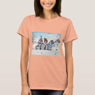 Camiseta Schnauzers en invierno