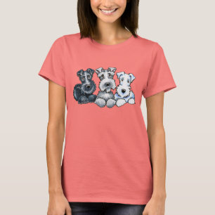 Camiseta Schnauzers sólidos