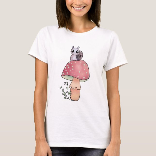 Camiseta Schnecke mit Pilz (Anverso)
