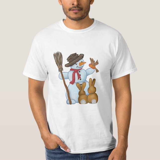 Camiseta Schneemann mit Tieren (Anverso)