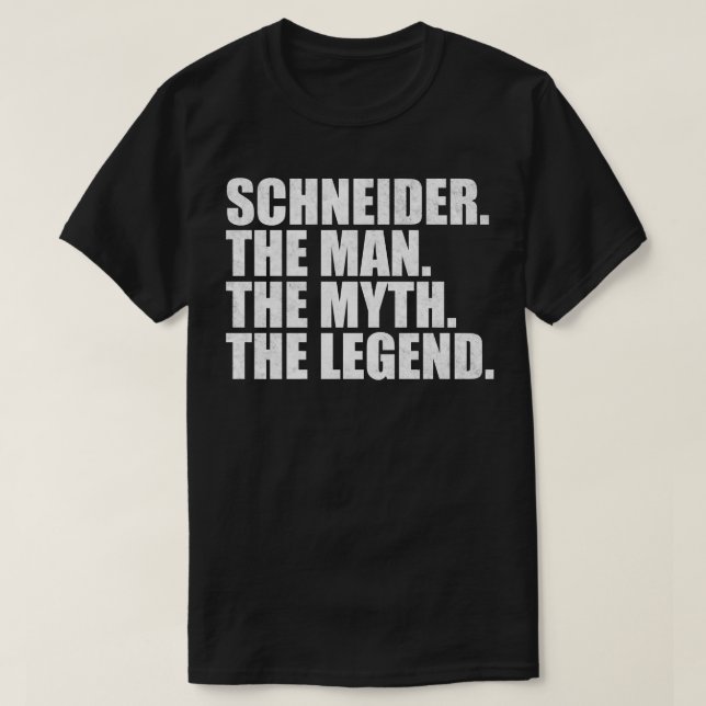 Camiseta SchneiderSchneider apellido Schneider apellido (Diseño del anverso)