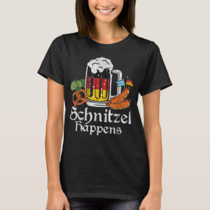 Camiseta Schnitzel Happens Prost Beer Bandera alemana Oktob