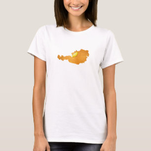 Camiseta Schnitzel Vienés - Mapa de Austria
