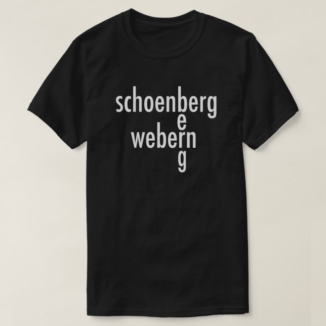 CAMISETA SCHOENBERG (Diseño del anverso)