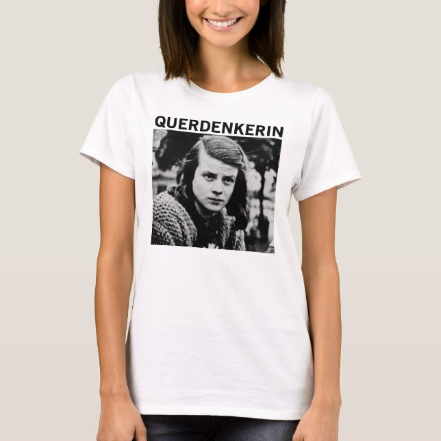Camiseta Scholl de Querdenkerin Sophie - Patriota del libre (Anverso)