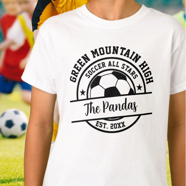Camiseta School Club Team Name Number Soccer (Subido por el creador)