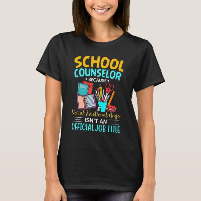 Camiseta School Counselor Counseling Week Quotes (Anverso)