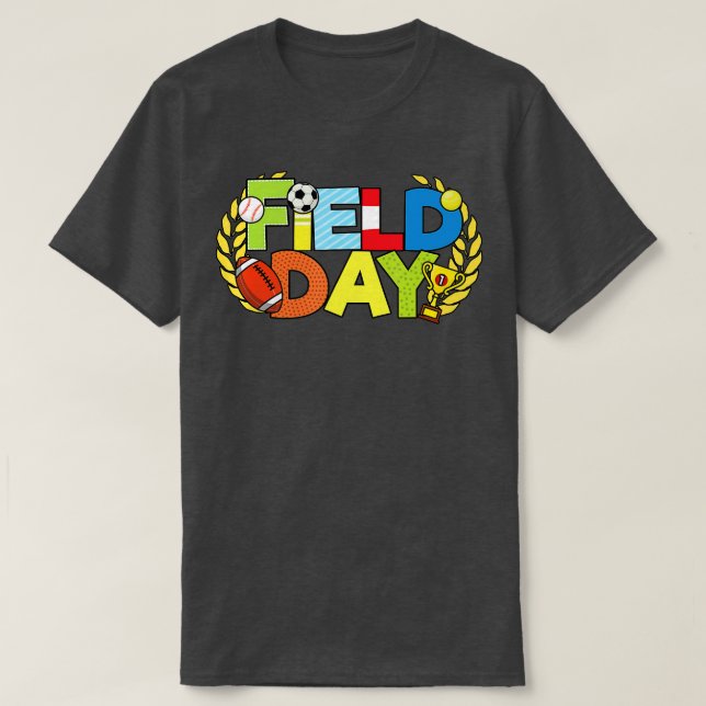 Camiseta School Field Day Teacher 2022 Kids Girls Boys Men  (Diseño del anverso)