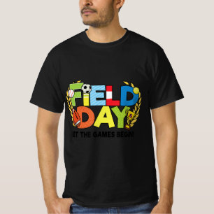 Camiseta School Field Day Teacher Let The Games Begin Field